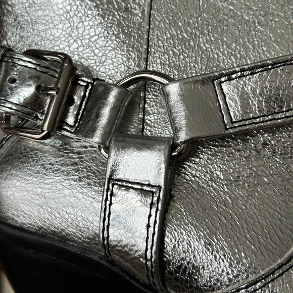 Caverly Milly Boot Crinkle Silver Size 39 - Picture 13 of 16